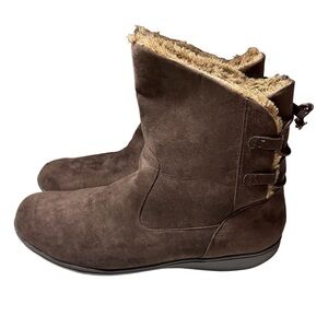 Soft Style Jazzy Winter Comfort Boots, Women's Size 12M Dark Brown